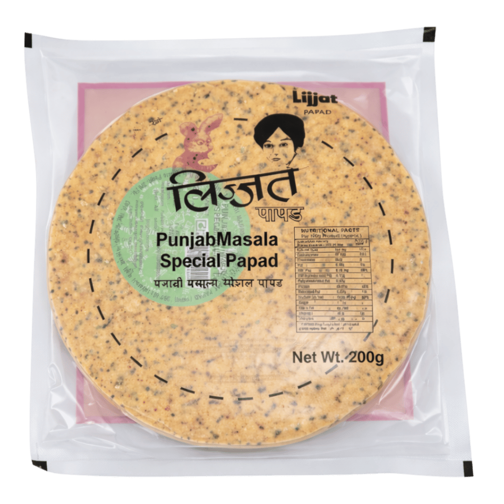 Lijjat Punjabi Masala Special Papad 200 g buy online USA - 1